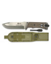 K25. Cuchillo tac. coyote. con ped. 14.5