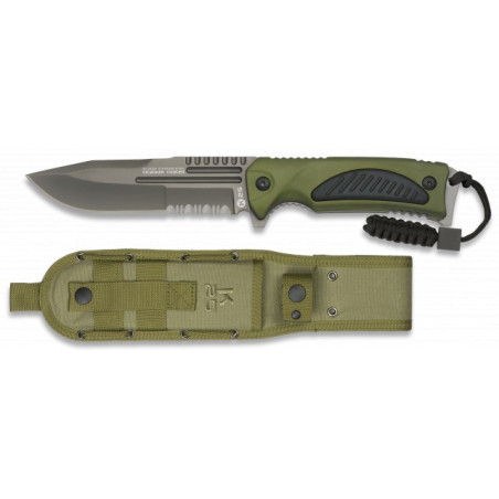 K25. Cuchillo Aluminio Color Verde. 12.8