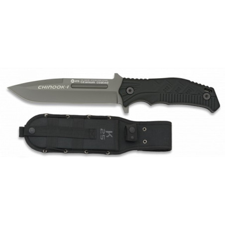Tactical knife K25.CHINOOK I negro. H:14