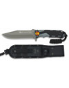 Cuchillo gris / negro hoja 13.5 cm