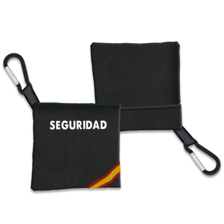 Portamascarilla Seguridad  Negro Bandera