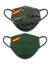 CubreMascarilla reversible camuf - verde