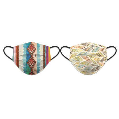 CubreMascarilla reversible Rombos