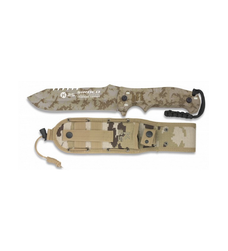 cuchillo K25 camo arido. SIROCO. H:14