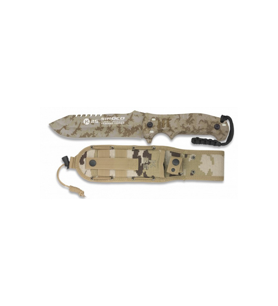 cuchillo K25 camo arido. SIROCO. H:14