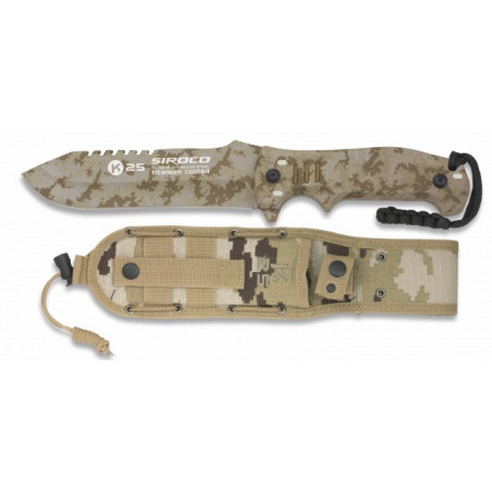 cuchillo K25 camo arido. SIROCO. H:14