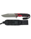 K25. cuchillo rojo/negro. hoja: 13.5cm