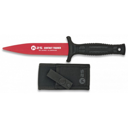 cuchillo K25 entrenamiento rojo. 12.5 cm