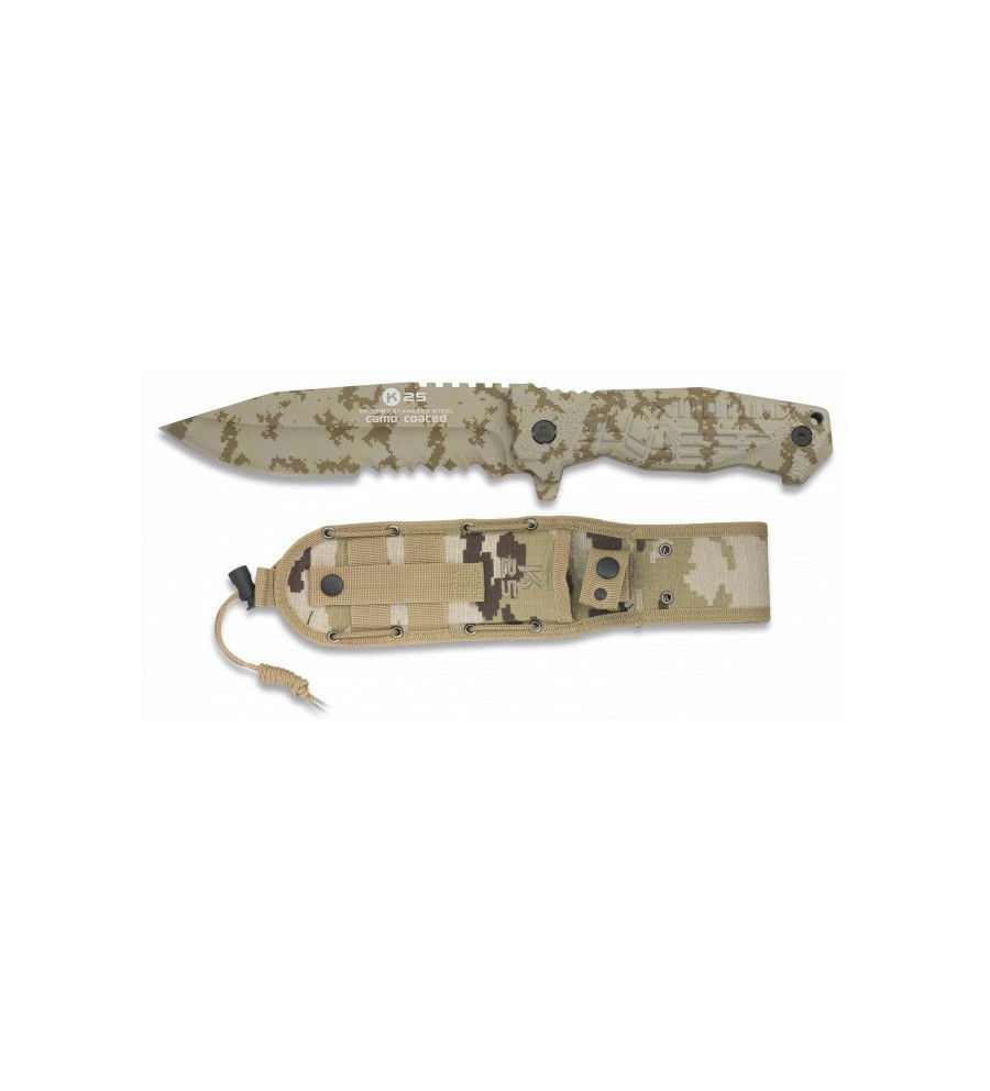 cuchillo K25 camo.titanium coated. 14