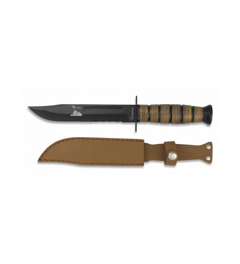 Cuchillo ALBAINOX TACTICO.C/funda. 18 cm