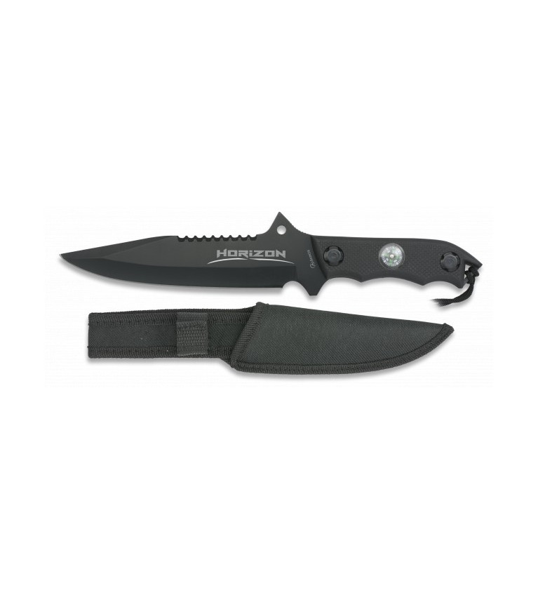Cuchillo Albainox HORIZON negro. hoja:18