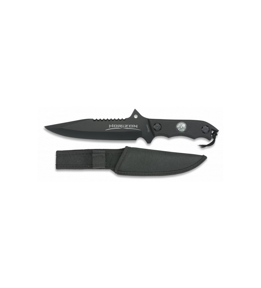Cuchillo Albainox HORIZON negro. hoja:18