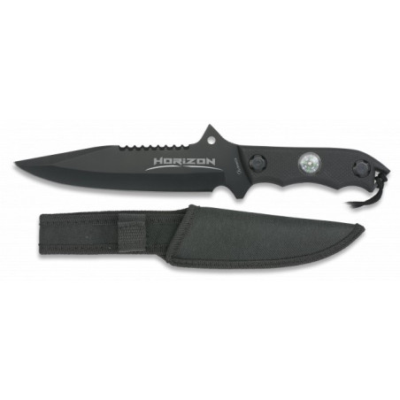Cuchillo Albainox HORIZON negro. hoja:18