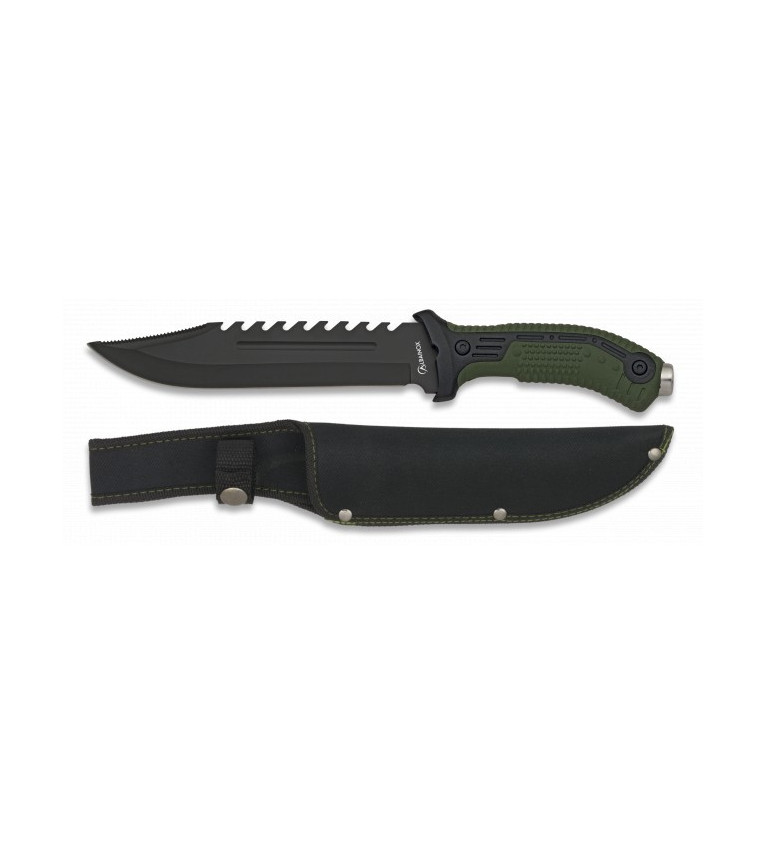 cuchillo albainox verde. Hoja: 19.5