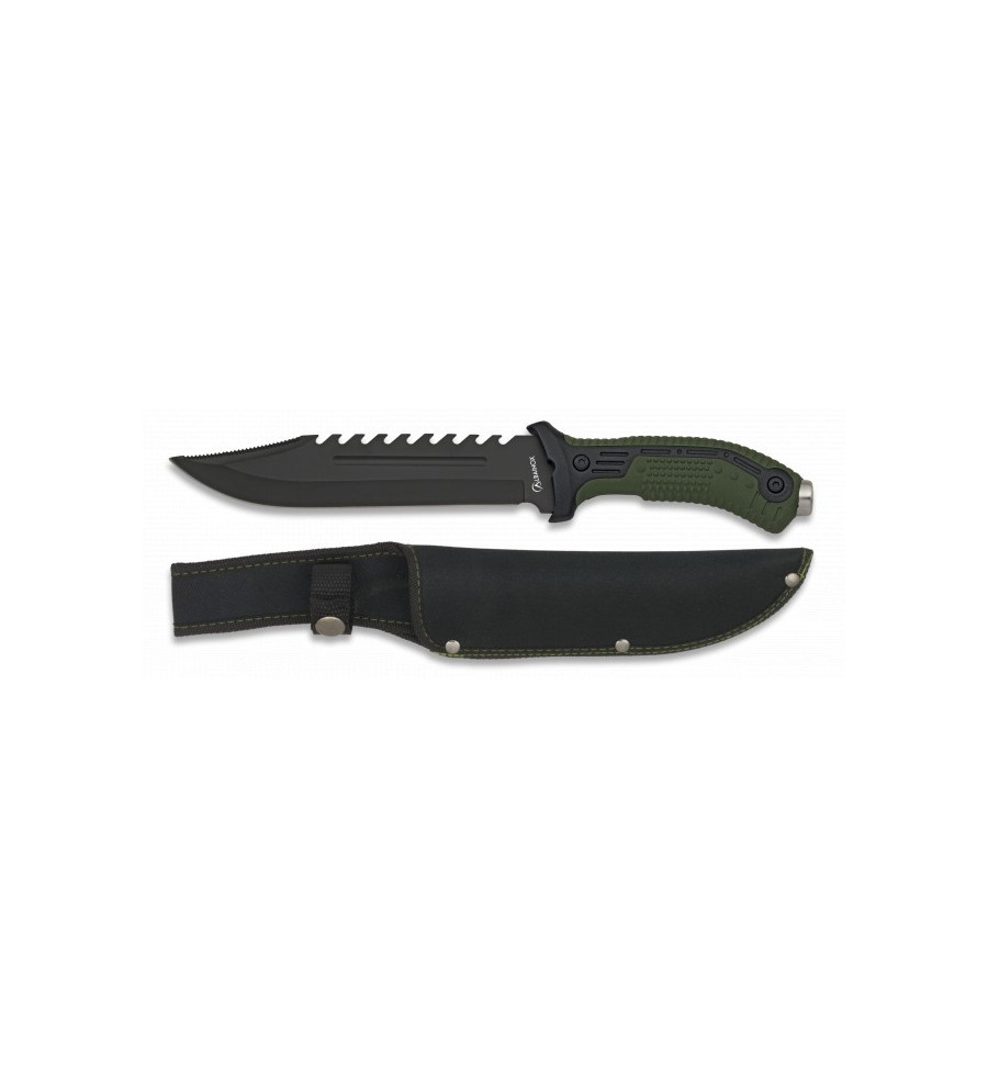 cuchillo albainox verde. Hoja: 19.5