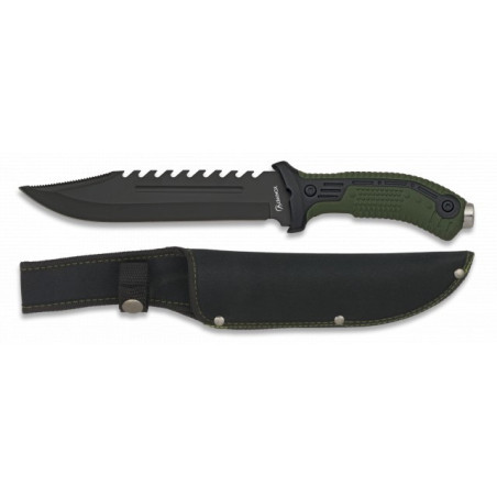 cuchillo albainox verde. Hoja: 19.5