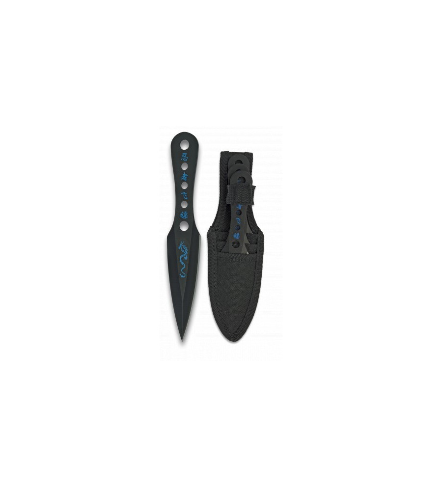 set lanzadores negros Albainox con funda