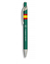 Boligrafo aluminio color verde. Legion