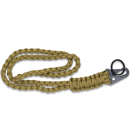 llavero paracord con mosqueton metalico