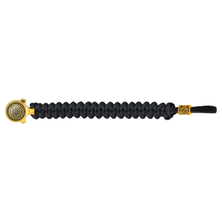pulsera paracord Barbaric oro / negro. p