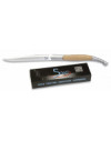 estilete Steel 440. madera natural.10cm