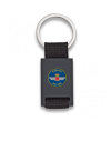Llavero rectangulo negro + cinta negra