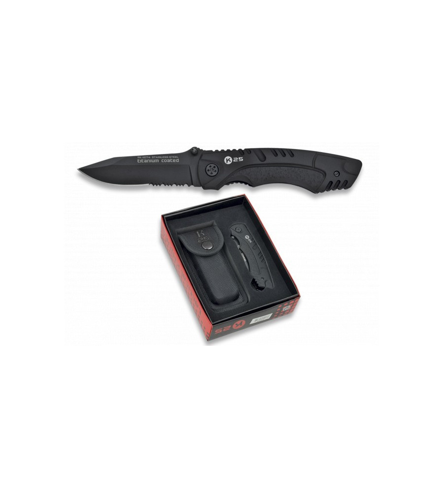Navaja K25 TACTICA.Funda.Hoja 8 cm