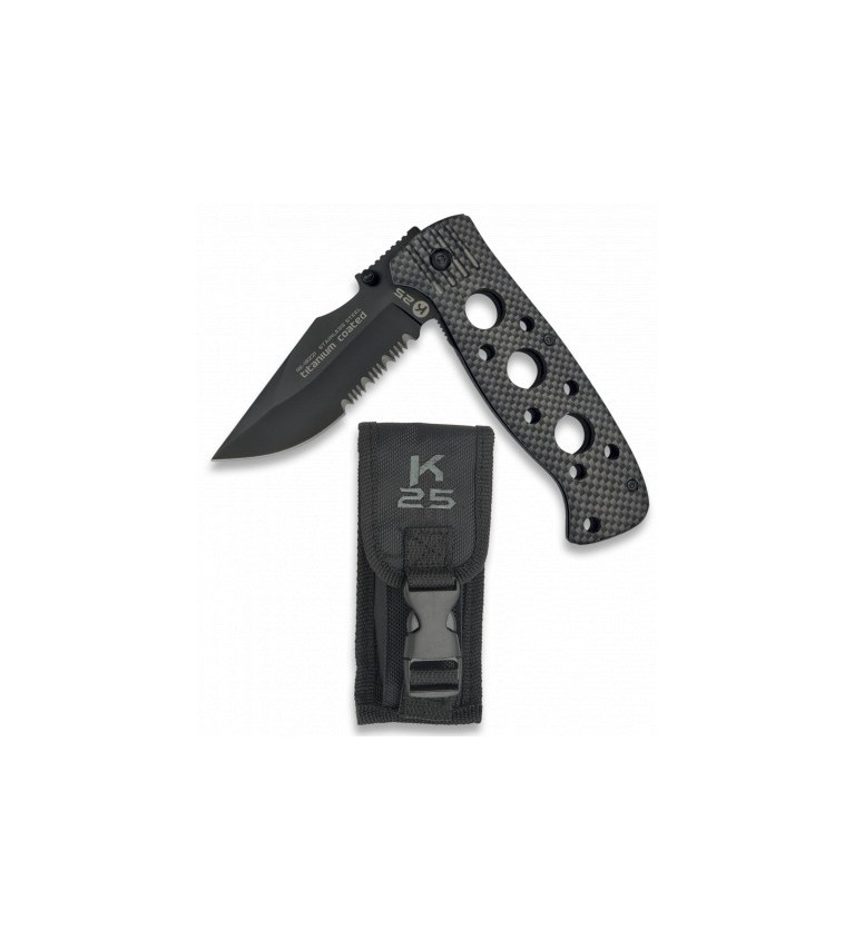 Navaja TACTICA K25.Funda.Hoja: 8.5 cm