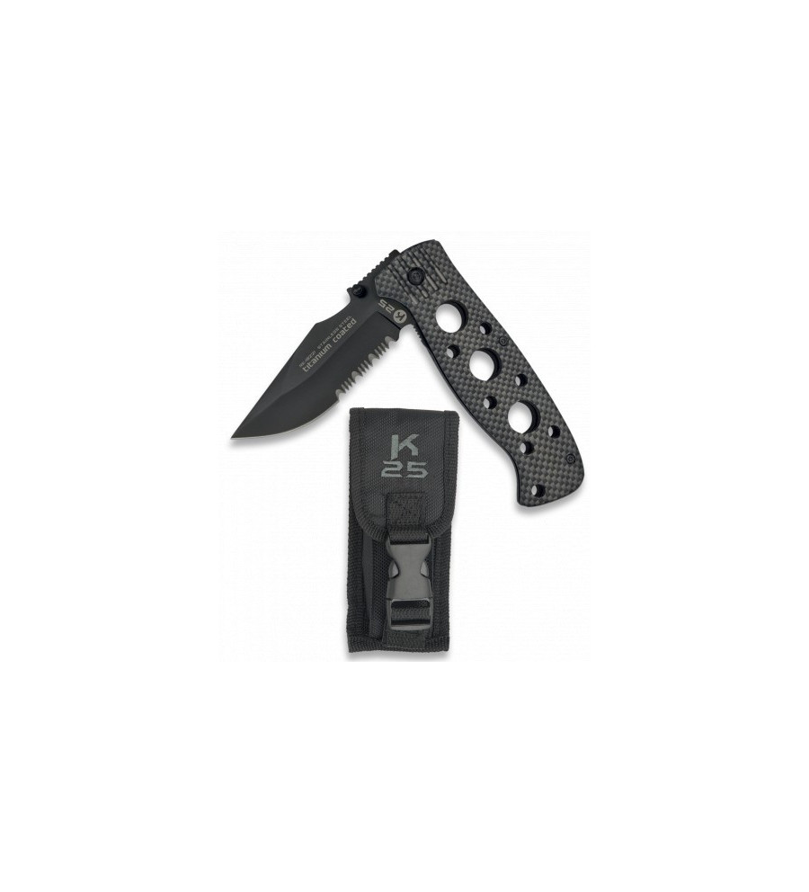 Navaja TACTICA K25.Funda.Hoja: 8.5 cm