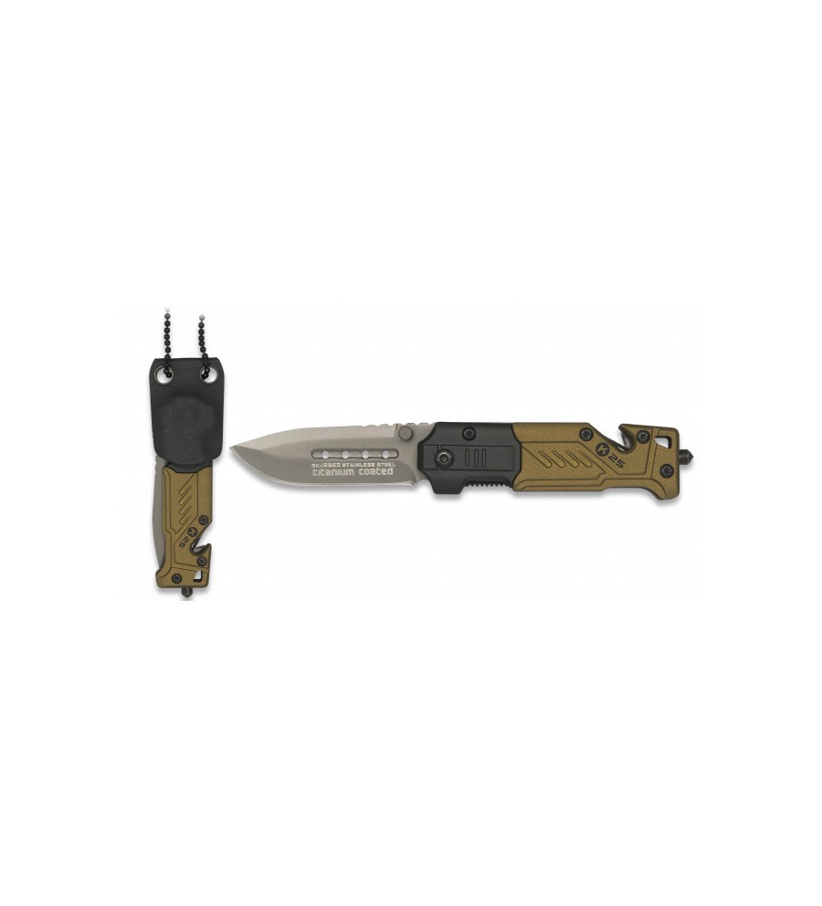 navaja K25 coyote con funda kydex. 5.5