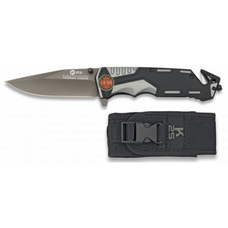 Navaja gris/negra K25i seguridad. H:9.4