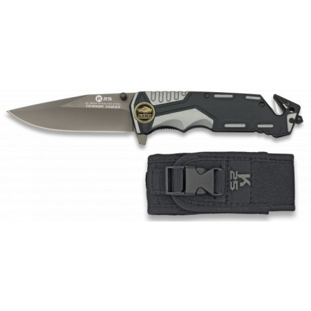 Navaja gris/negra K25i seguridad. H:9.4