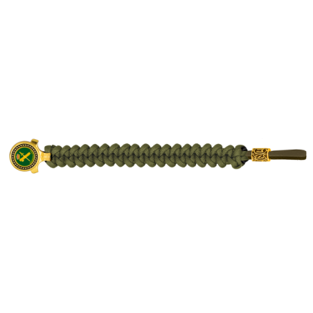 pulsera paracord Barbaric oro / verde. p