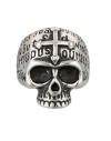 Anillo calavera-cruz Talla:19 ø