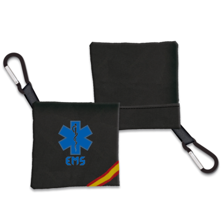 Portamascarilla EMS Negro Bandera