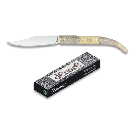 Navaja albainox cromo. hoja 8.5 cm