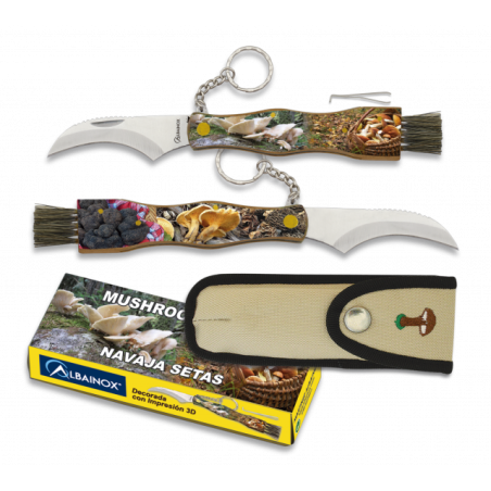 navaja de setas impresa 2 caras. h: 7.2