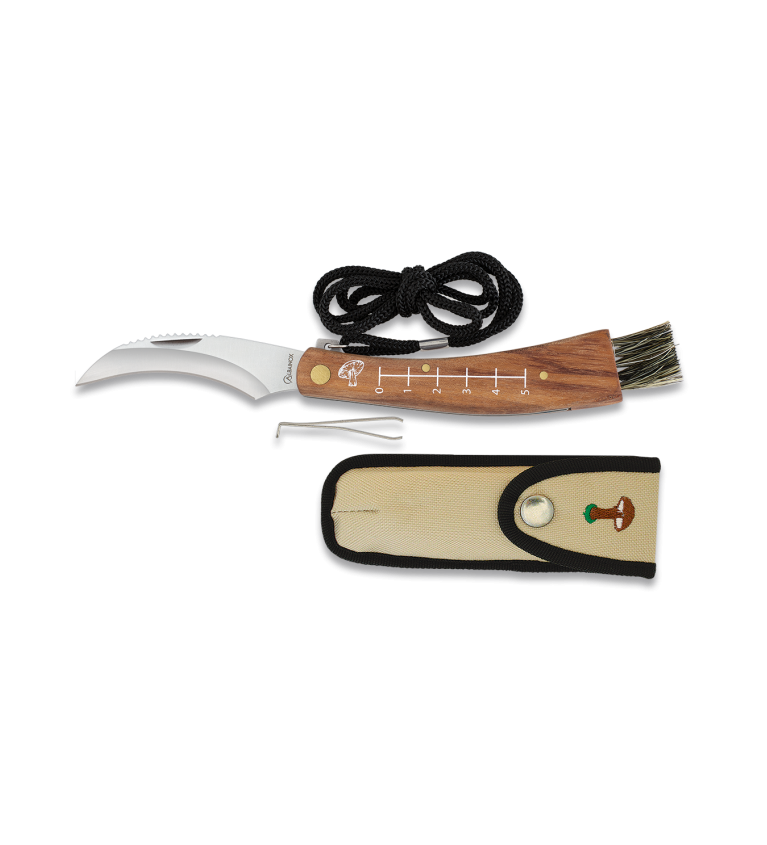 navaja setas albainox. puño curvo. hoja.