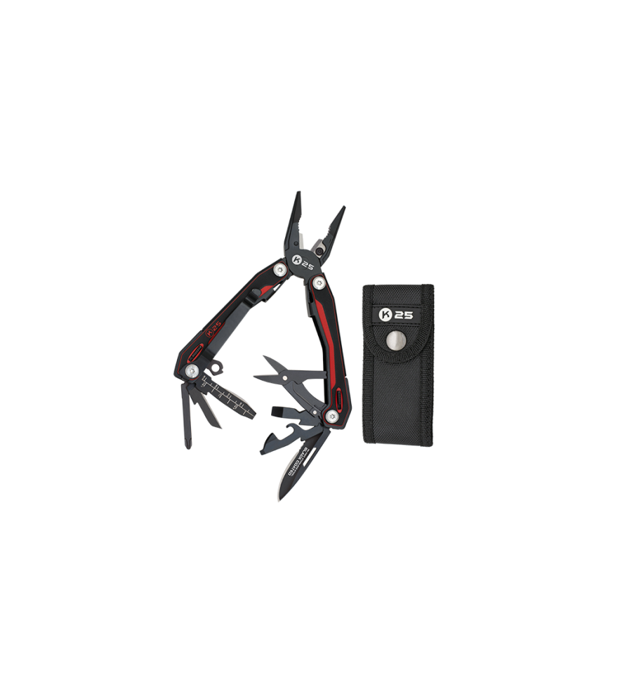 Alicate k25 G10 rojo/ negro.