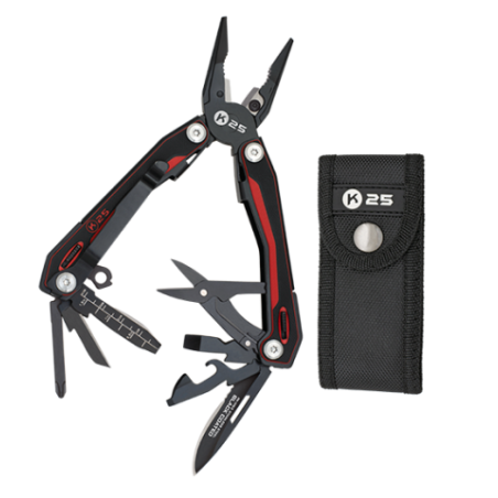 Alicate k25 G10 rojo/ negro.