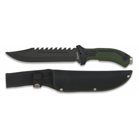 cuchillo albainox verde. Hoja: 19.5