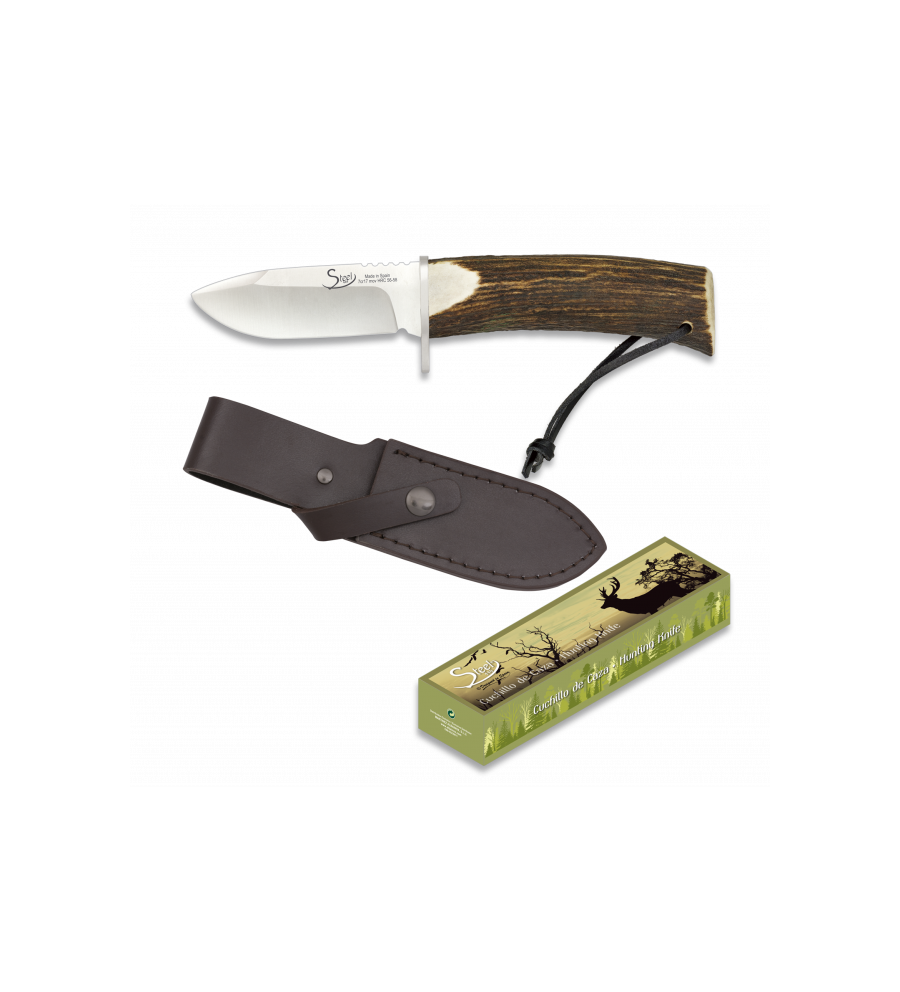 cuchillo ciervo. hoja 9 cm. steel 440