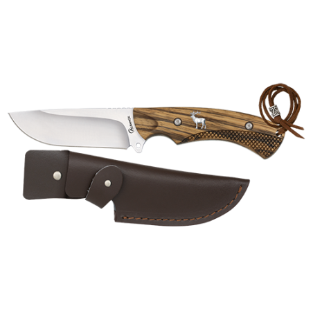 Cuchillo caza Albainox ciervo. funda pie