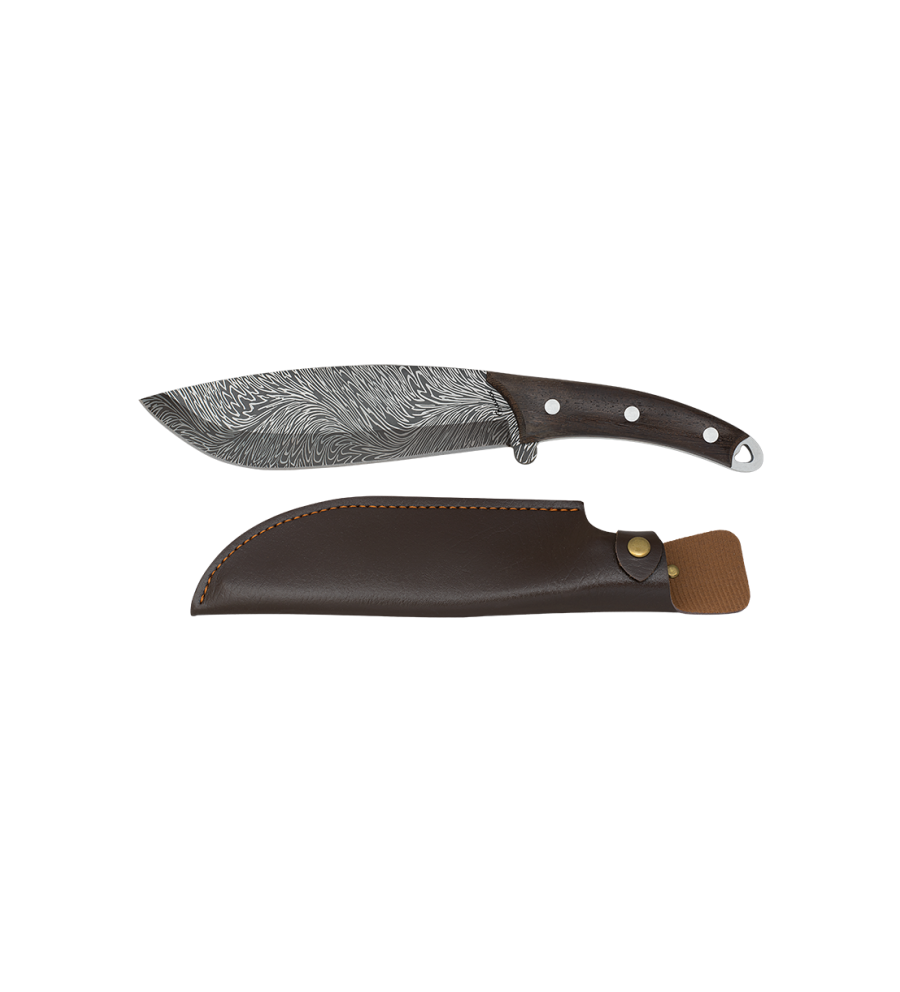 cuchillo pluma "leaf printing" H: 20 cm