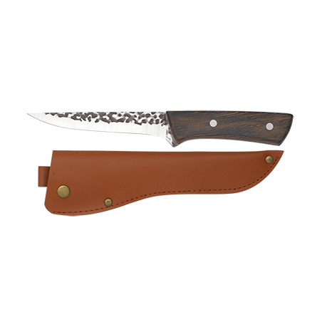 cuchillo puño madera / funda polipiel. h