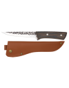 cuchillo puño madera / funda polipiel. h