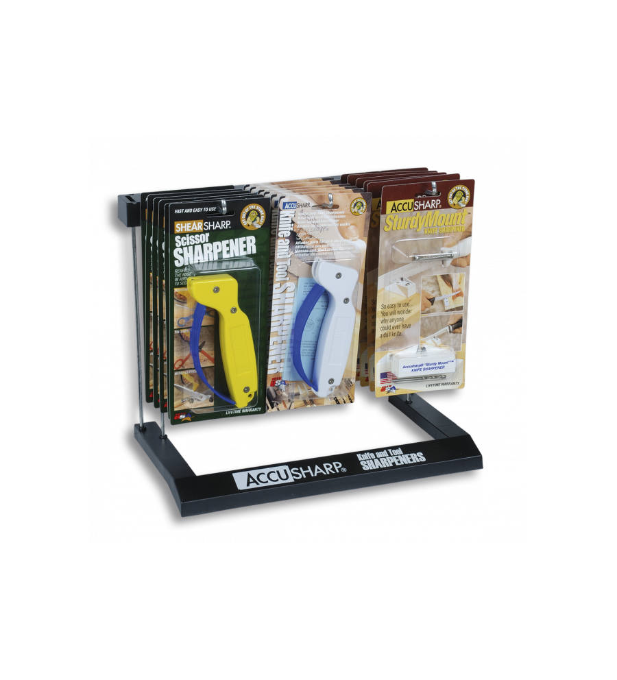 Expositor 3 modelos afiladores ACCUSHARP