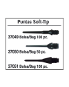 Puntas Soft-Tip. Negro.Bolsa 100 pz