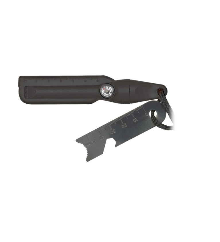 Pedernal Negro c/ brújula y silbato