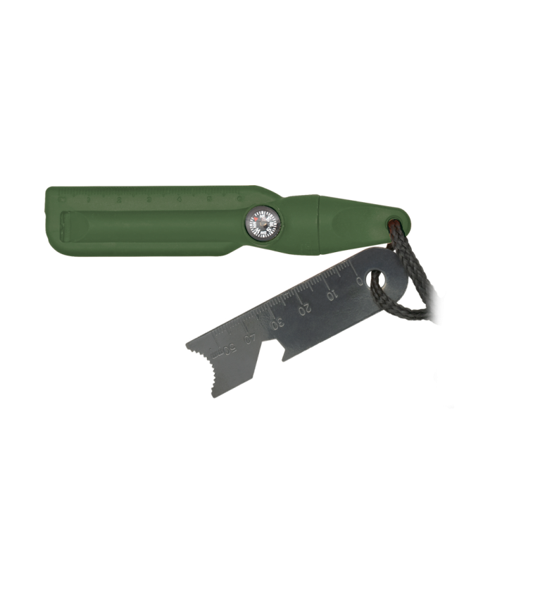 Pedernal Verde c/ brújula y silbato